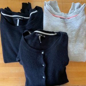 Lot of 3 Apt. 9 Cashmere Sweaters XL